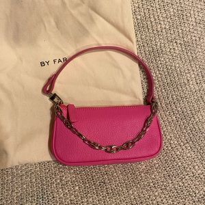 By Far Hot Pink Mini Rachel Bag